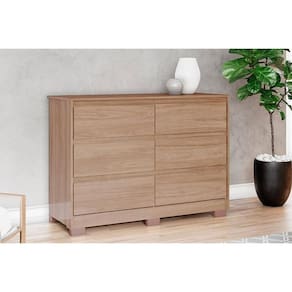 Cômoda De Quarto Ravenna C- 6 Gavetas Jequitibá Brilho - Henn
