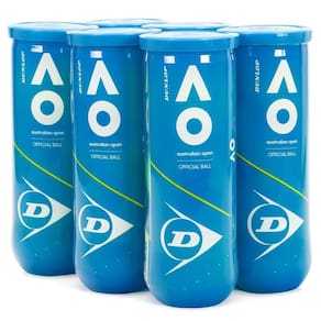 Bola de Tênis Dunlop Australian Open - Pack com 6 tubos