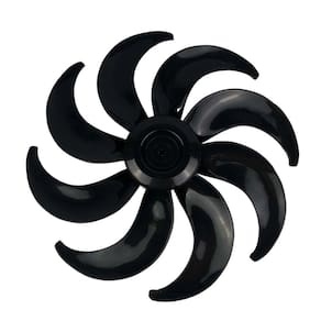Hélice 8 Pás Para Ventilador Mondial 40cm V40 Preto