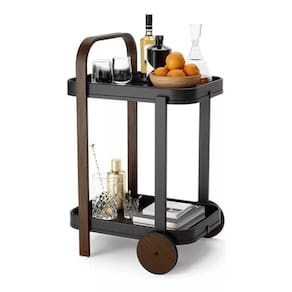 Carrinho Bar Madeira Organizador Multiuso 53x44x80cm - Umbra