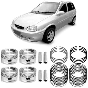 Kit Pistão Anéis 0.50 Chevrolet Corsa 1.6 96 a 2001 Metal Leve