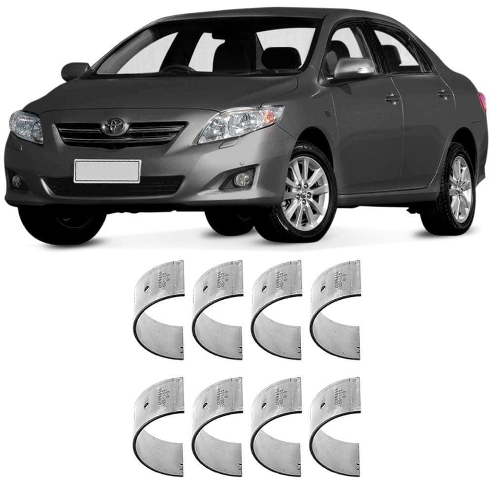 Bronzina Casquilho Biela 0.25 Corolla 1.6 1.8 2002 a 2013 Metal Leve