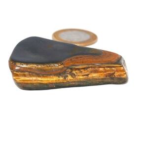 Olho de Tigre Rolado Pedra Natural Origem Africa 54mm 37g