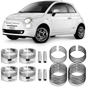 Kit Pistão Anel Std Fiorino Siena Palio Punto Uno Metal Leve