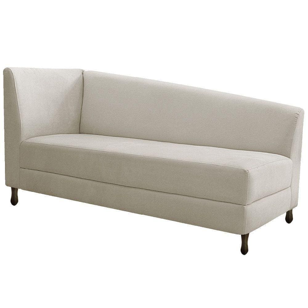 Diva Recamier Heitor 160Cm Lado Direito Linho - Doce Sonho Móveis Bege