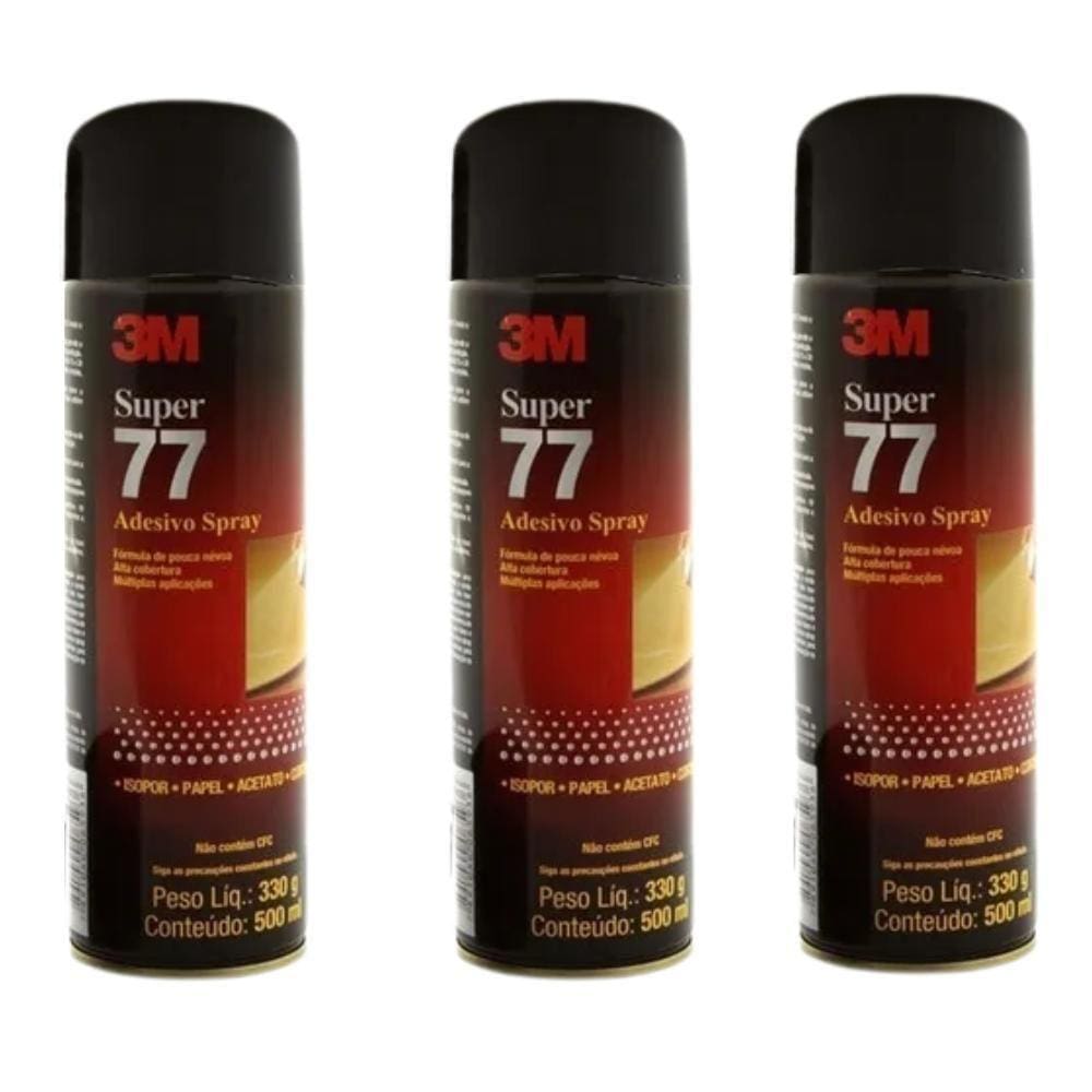 Adesivo Spray 77 3M - Isolamento Acústico/Térmico - 330g