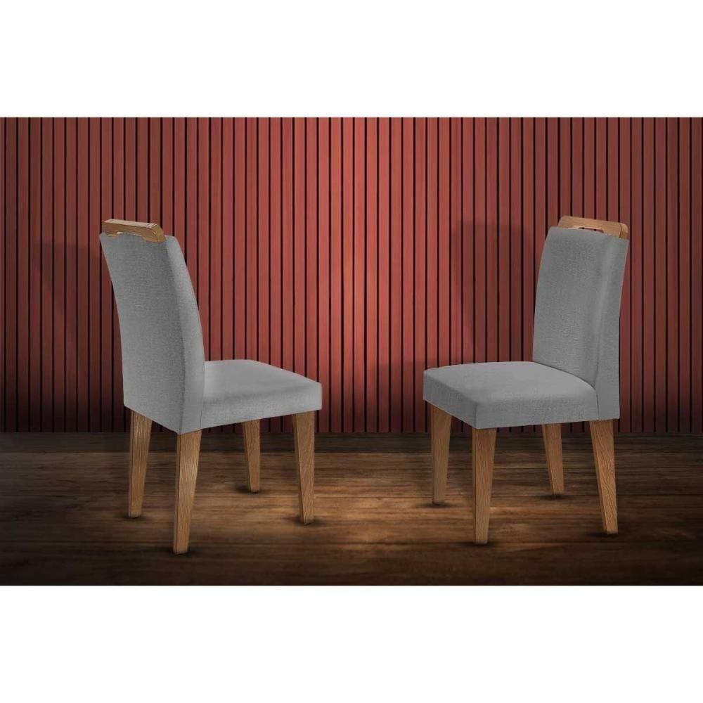 Kit 2 Cadeiras Imbuia Grafite