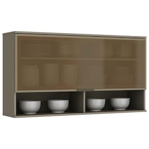 Armário De Cozinha Modulado Connect 1 Prta C/vidro Duna - Henn