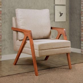 Kit 2 Poltronas Decorativas Mona Bege
