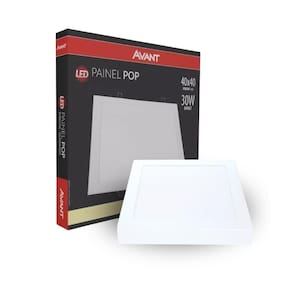 Painel Led Avant Quadrado Sobrepor 30W 4000k Bivolt Branco