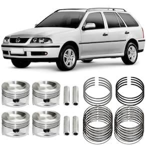 Kit Pistão Anel 0.50 Parati 1.0 2001 A 2002 Gasolina