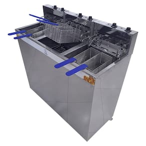 Fritadeira Elétrica Água e Óleo JL Colombo Gabinete 3 Cubas 18 Litros Cada 8000W 148304