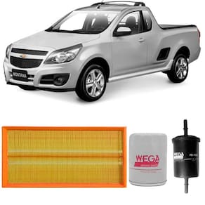 Kit Filtro Ar Óleo Combustível Montana 2007 A 2018 Flex