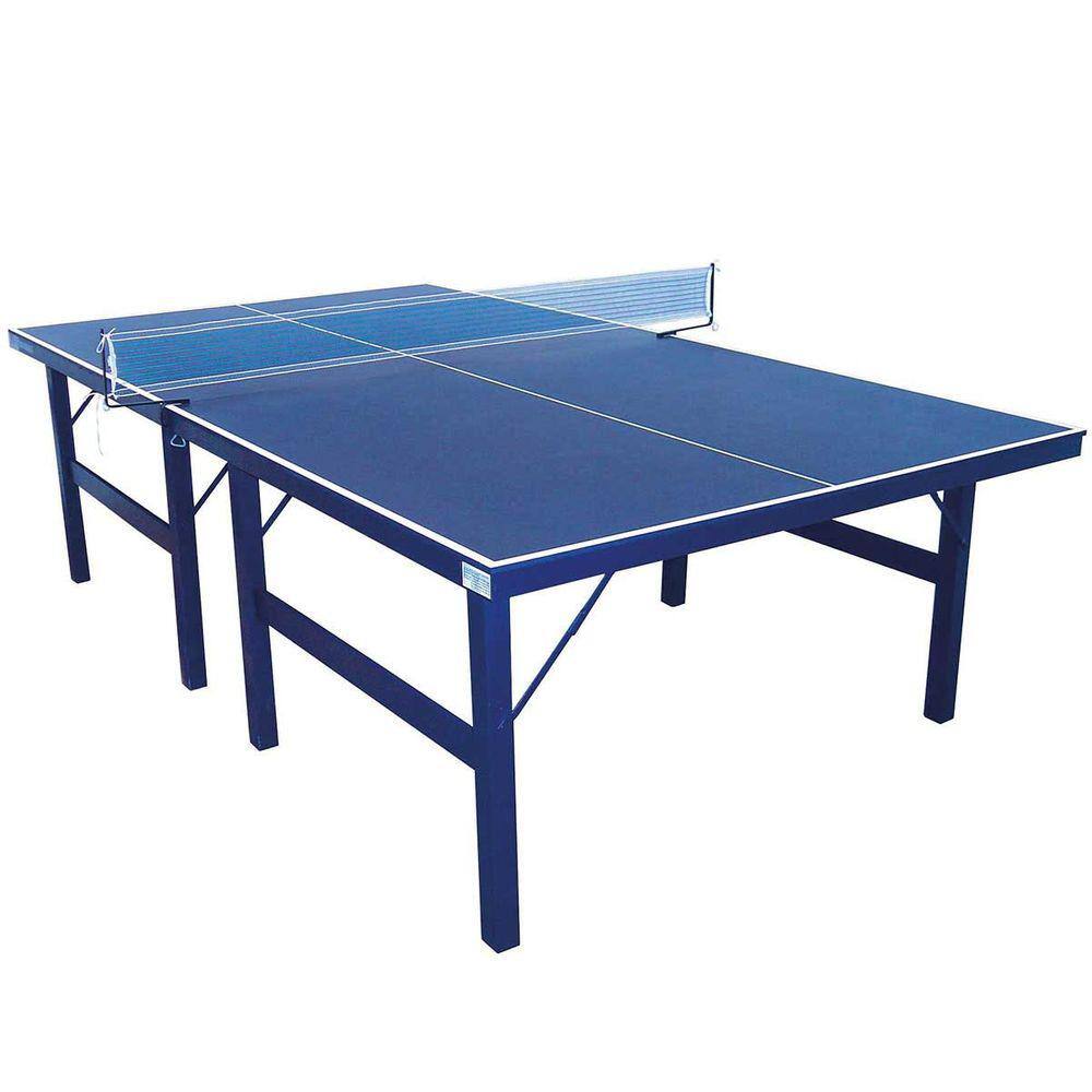 Mesa de Ping Pong / Tênis de Mesa Procopio Oficial Dobrável c/ Rodas - Azul