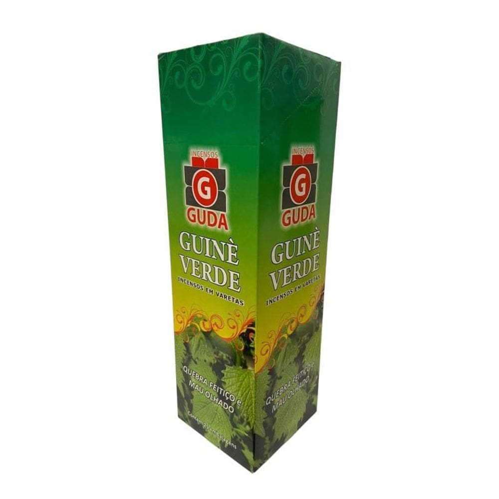 Incenso Guiné Verde Guda | Quebra Feitiço | 175 Varetas