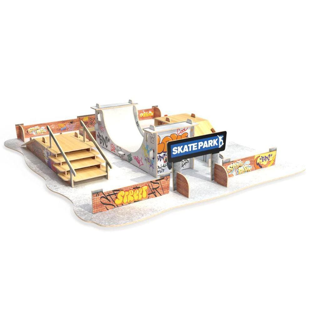 Pista E Skate De Dedo - Hot Wheels - Skatepark De Polvo - Mattel