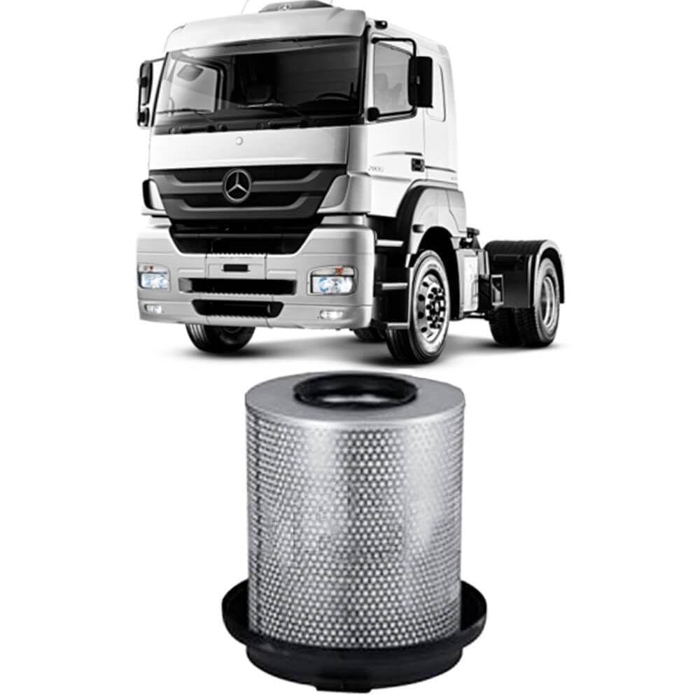 Filtro Ar Mercedes Benz Axor 2826 6.4 2006 A 2011 Metal Leve