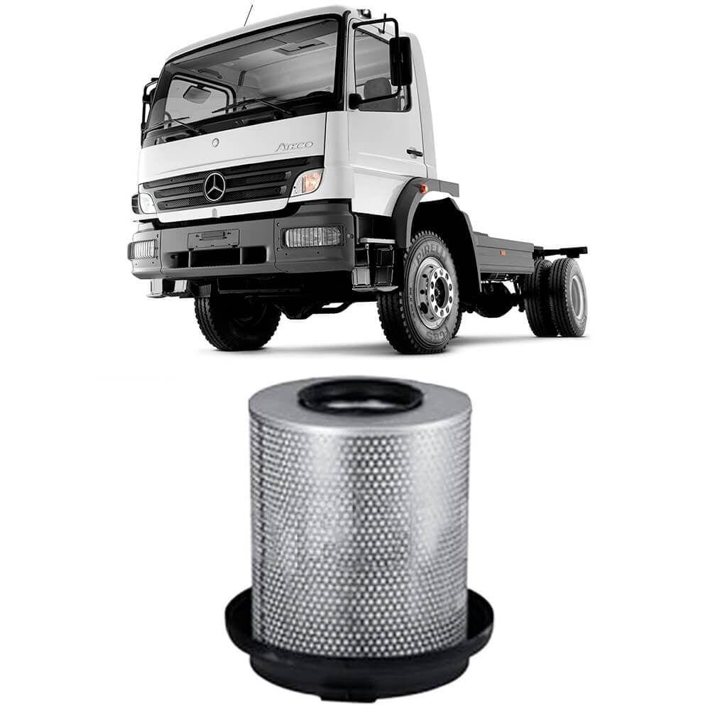 Filtro Ar Mercedes Atego 1518 4.3 2005 A 2012 Metal Leve