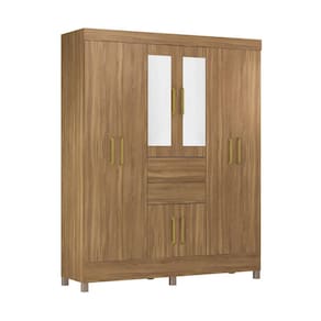 Guarda-Roupas Casal 8 Portas 2 Gavetas e Espelhos Multimóveis CR35196