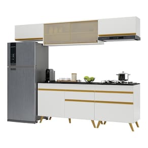 Cozinha Completa Veneza Gw Fg3710 Com Armário E Balcão Branca