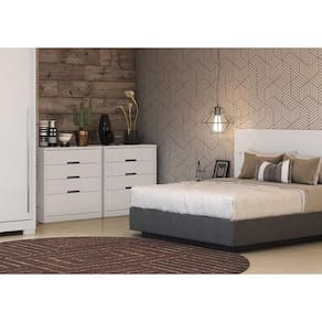 Cômoda De Quarto S824 C/ 4 Gavetas Polipropileno Branco - Kappesberg