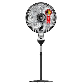 Ventilador de Coluna WAP Flow Turbo com 8 Pás e 3 Velocidades,Baixo Ruído 180w 220v Preto