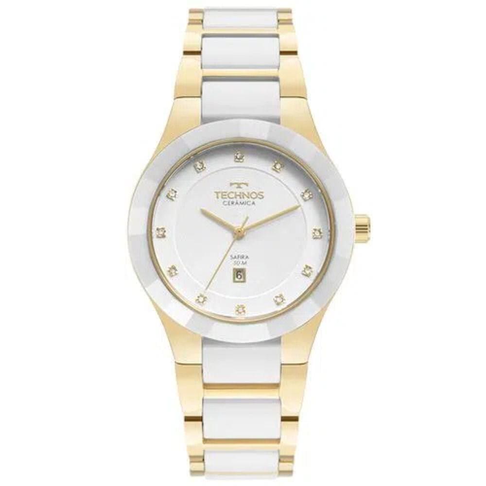 Relógio Technos Feminino Ceramic/Saphire Dourado 2015CEN/1B