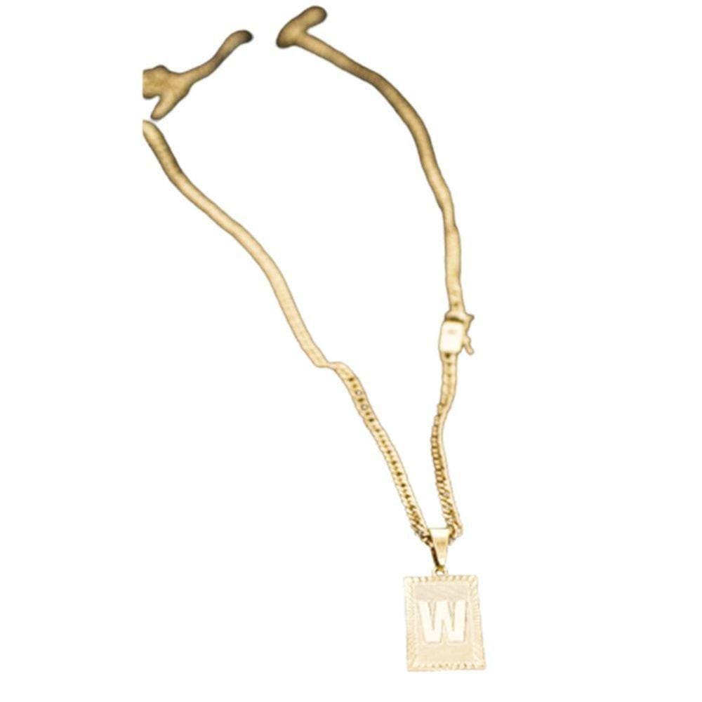 Colar Grumet Duplo Com Pingente W