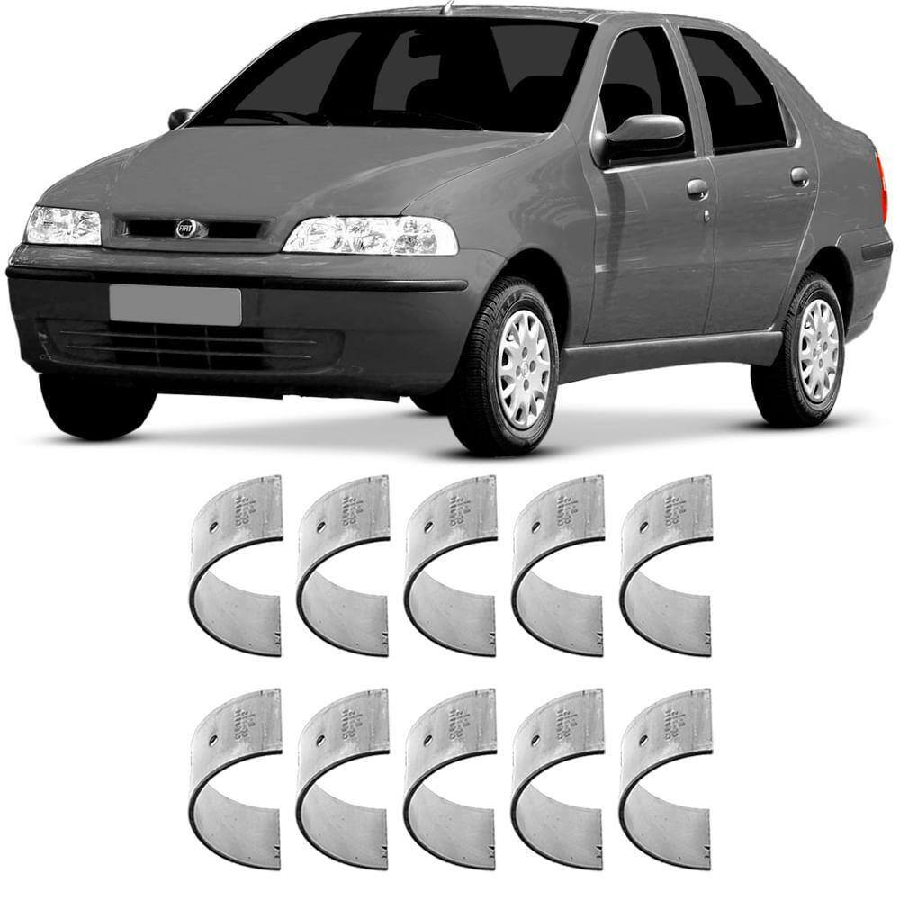 Bronzina Casquilho Mancal 0.25 Punto Siena Strada 2003 a 2012 Metal Leve SBC452
