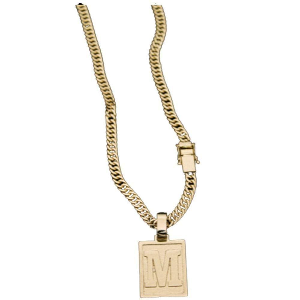 Colar Correntes Com Inicial Da Letra M