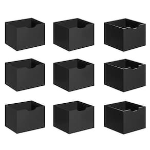 Kit 9 Gavetas Para Nicho Organizador Q01 Preto Fosco - Mpozenato