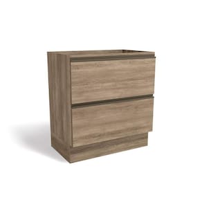Gabinete De Cozinha Modulado Maxxi G755 2 Gavetas S- Tampo Nogal - Kappesberg