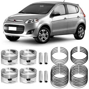 Kit Pistão Anel Std Fiat Palio Uno 1.0 8v 2011 A 2018 Flex