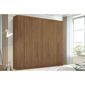 Guarda Roupa 8 Portas E 4 Gavetas Master Vip 8.4 Jatoba - Santos Andirá