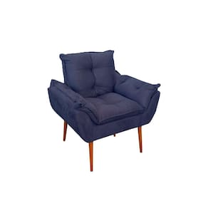 Kit 06 Sofás 1 Lugar De Luxo Opala Sala, Quarto Suede Cor:azul Marinho