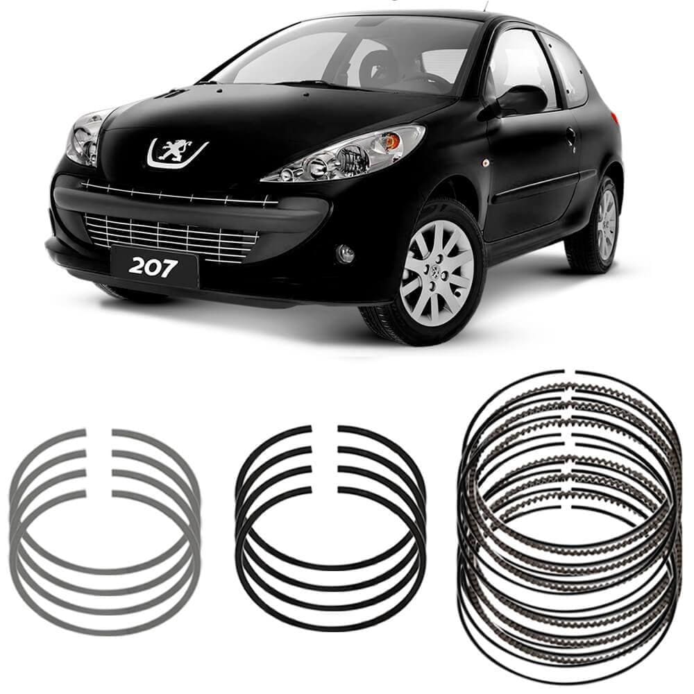 Jogo Anel Segmento Std Peugeot 207 1.4 2009 A 2013 Metal Leve