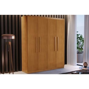 Guarda Roupa 4 Portas E 2 Gavetas Espanha Naturale - Rufato