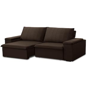 Sofá Retrátil E Reclinável 3 Lugares 225cm Kent Porta Copos No Braço Veludo Marrom G22 - Gran Belo