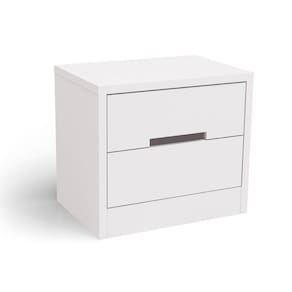 Mesa Cabeceira Infantil S822 C/ 2 Gavetas Branco - Kappesberg