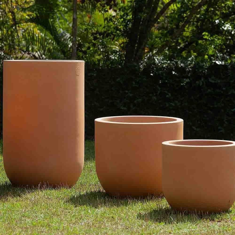 Vaso Decô Alto 40 X 63 Cm Cor 02 - Antique Terracota