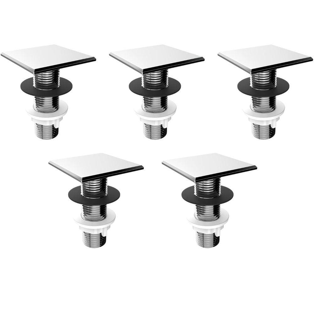 Plug Blukit Universal Cromado 7cm - Fácil Instalação