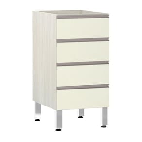 Balcão Sem Tampo 40cm Luci Legno Crem e Kashmir