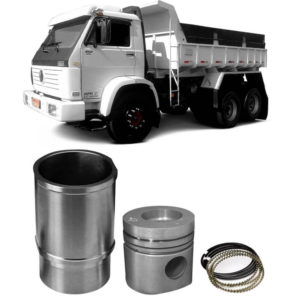 Kit Motor Pistão Anel Vw 14180 99 A 2000 Original Mahle