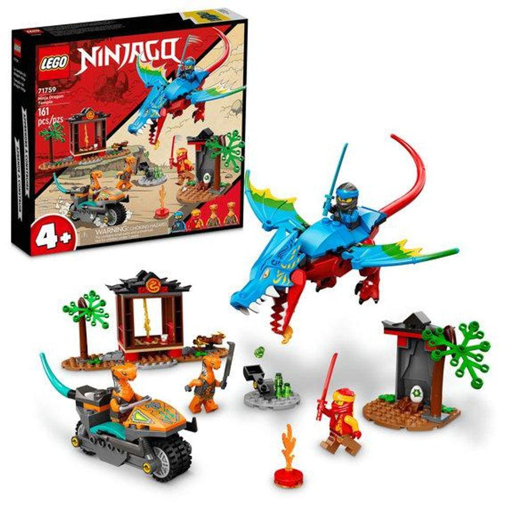 Lego ninjago templo do dragão ninja (161 peças)