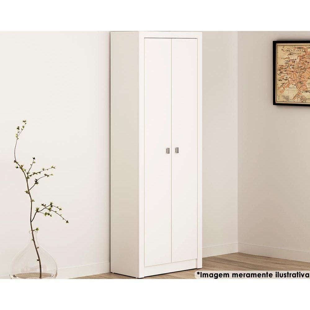 Estante De Escritório Me4105 C- 2 Portas Branco - Tecno Mobili