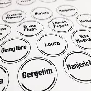 80 Etiquetas Transparentes Para Alimentos E Pote Temperos