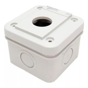Botoeira 1 Furo 22mm Schneider Xale1 Harmony Cinza Claro