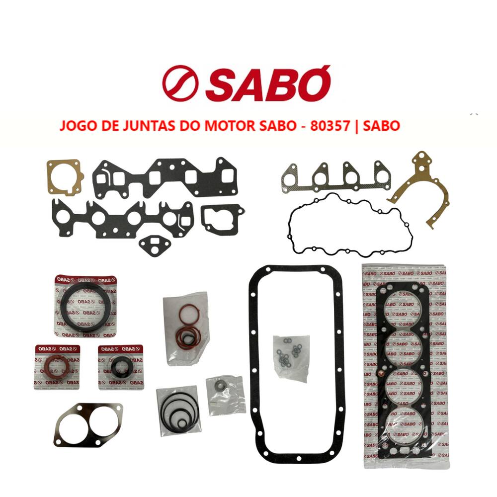 Jogo Juntas Completo Motor Sohc L4 Sabó Chevrolet Meriva 1.4 8V 2008 A 2012