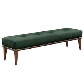 Recamier Valentin Luxo Madeira Maciça Castellar Móbile Veludo Verde