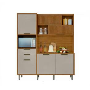 Cozinha 6 Portas 2 Gavetas Ripado Loft Imperatriz 100 MDF